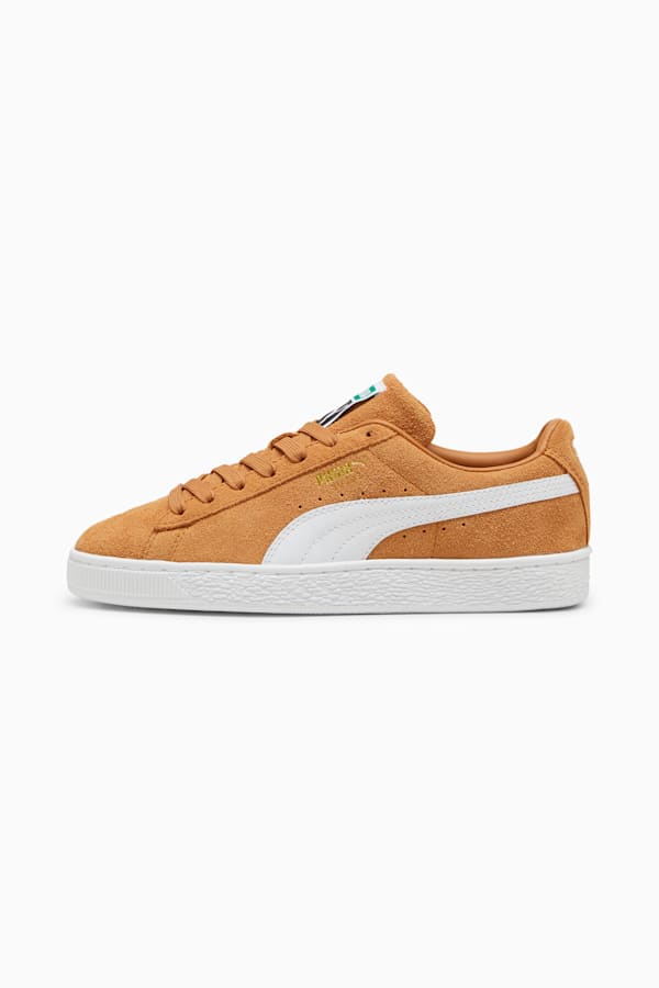 Suede Classic Sneakers Unisex, Caramel Latte-PUMA White, extralarge-GBR