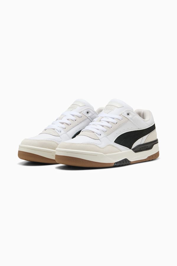 Rebound Retro Sneakers Unisex, PUMA White-PUMA Black-Feather Gray, extralarge