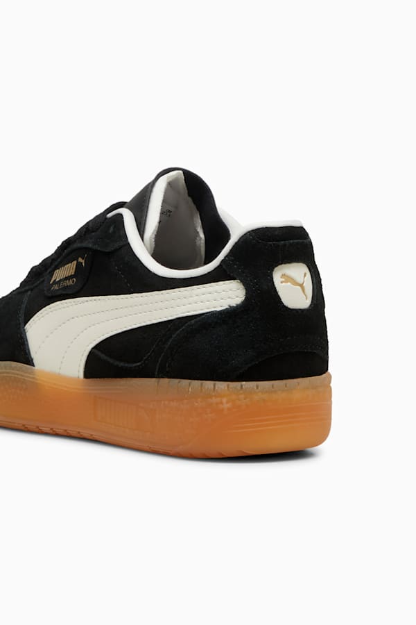 Palermo Moda Xtra Gum Sneakers Women, PUMA Black-Frosted Ivory-PUMA Gold, extralarge