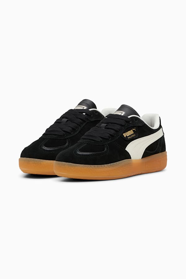 Palermo Moda Xtra Gum Sneakers Women, PUMA Black-Frosted Ivory-PUMA Gold, extralarge
