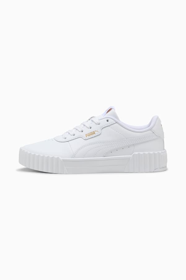 Carina 3.0 Sneakers Women, PUMA White-PUMA Gold, extralarge-GBR