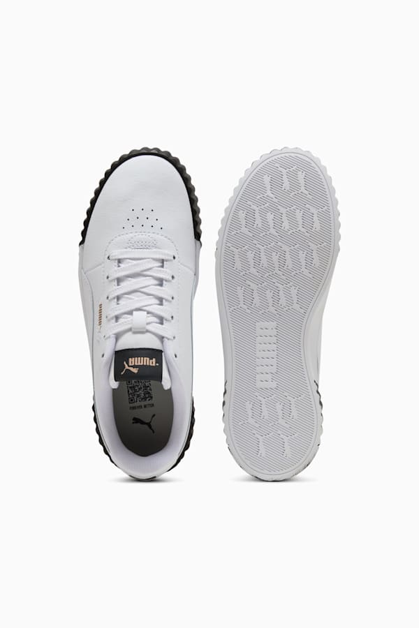 Carina 3.0 Sneakers Women, PUMA White-PUMA Gold-PUMA Black, extralarge-GBR