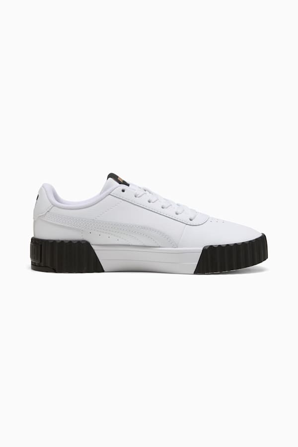 Carina 3.0 Sneakers Women, PUMA White-PUMA Gold-PUMA Black, extralarge-GBR