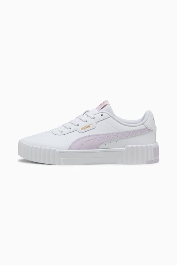 Carina 3.0 Sneakers Women, PUMA White-Lilac Frost-PUMA Gold, extralarge-GBR