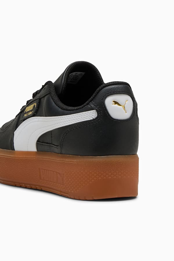 Palermo Elevata Leather Sneakers Women, PUMA Black-Gum, extralarge