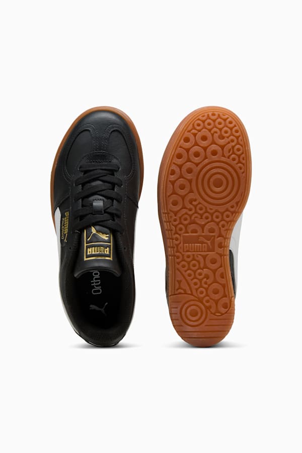 Palermo Elevata Leather Sneakers Women, PUMA Black-Gum, extralarge