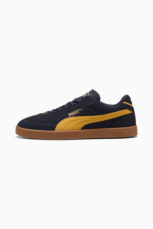 PUMA Club II Era Suede Sneakers Unisex, New Navy-Archive Gold-Gum, extralarge-GBR