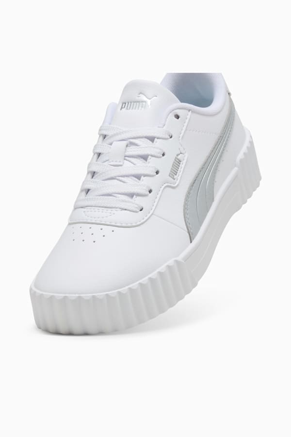 Carina 3.0 Aqua Metallics Sneakers Women, PUMA White-PUMA Silver, extralarge