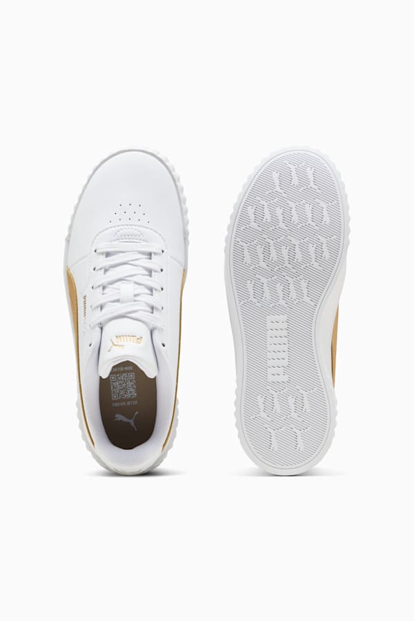 Carina 3.0 Aqua Metallics Sneakers Women, PUMA White-Light Sand-PUMA Gold, extralarge