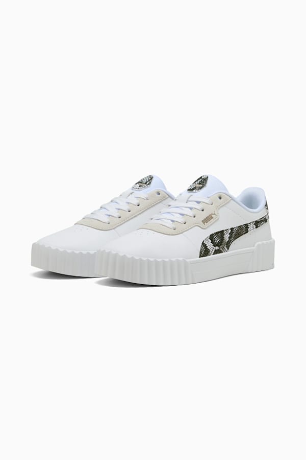 Carina 3.0 Snake Chic Women, PUMA White-Vapor Gray-Puma Aged Silver, extralarge