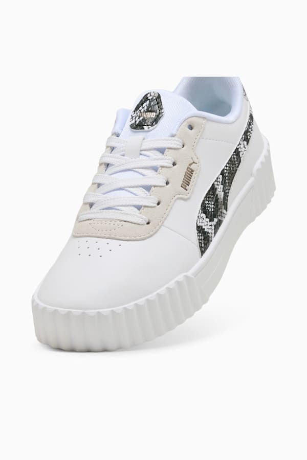 Carina 3.0 Snake Chic Women, PUMA White-Vapor Gray-Puma Aged Silver, extralarge