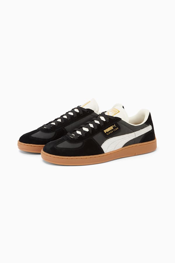 Super Team Horsy Sneakers Unisex, Warm White-PUMA Black-PUMA Gold, extralarge-GBR