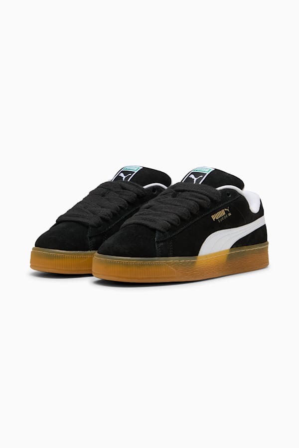 Suede XL Dark Risk Sneakers Unisex, PUMA Black-PUMA White, extralarge