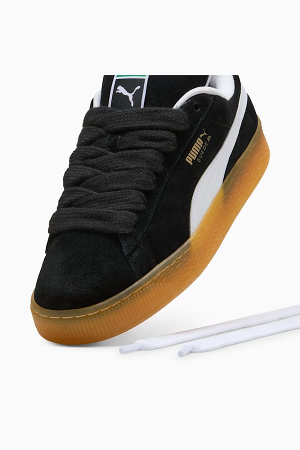 Suede XL Dark Risk Sneakers Unisex, PUMA Black-PUMA White, extralarge