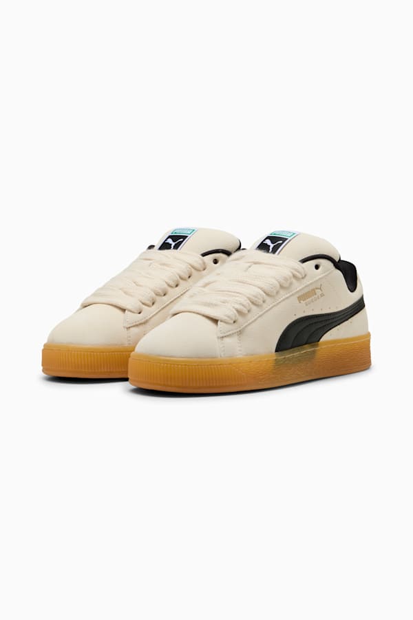 Suede XL Dark Risk Sneakers Unisex, Alpine Snow-PUMA Black, extralarge