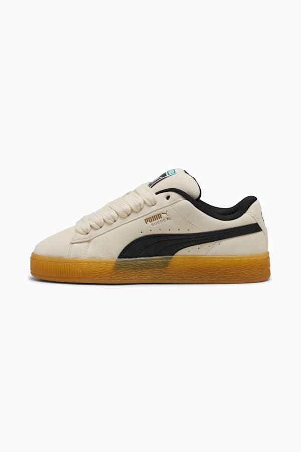 Suede XL Dark Risk Sneakers Unisex, Alpine Snow-PUMA Black, extralarge