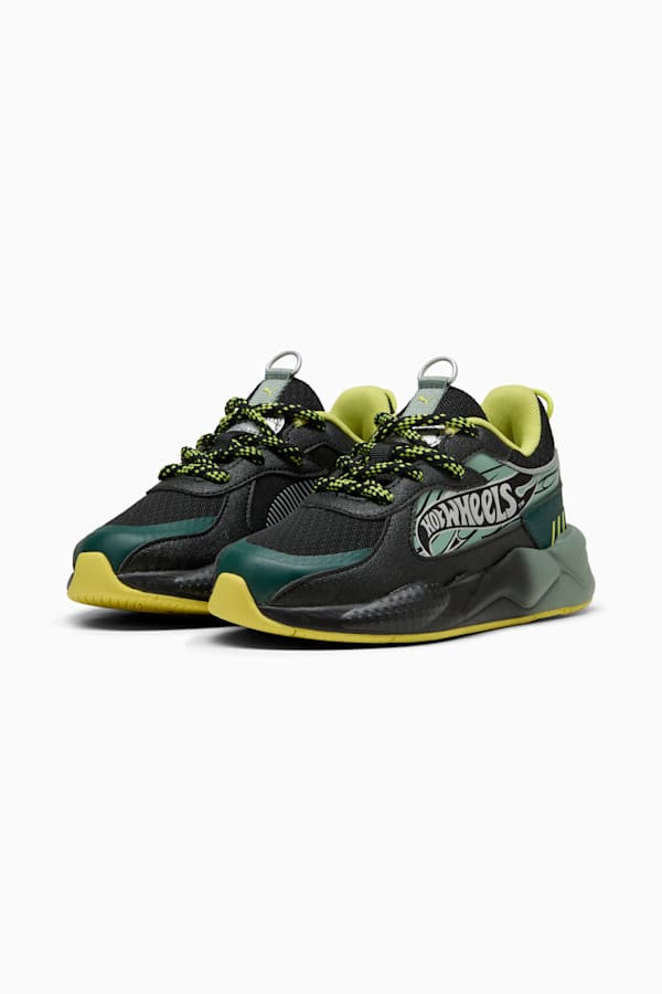 PUMA x HOT WHEELS™ RS-X Sneakers Kids, PUMA Black-Green Moon, extralarge