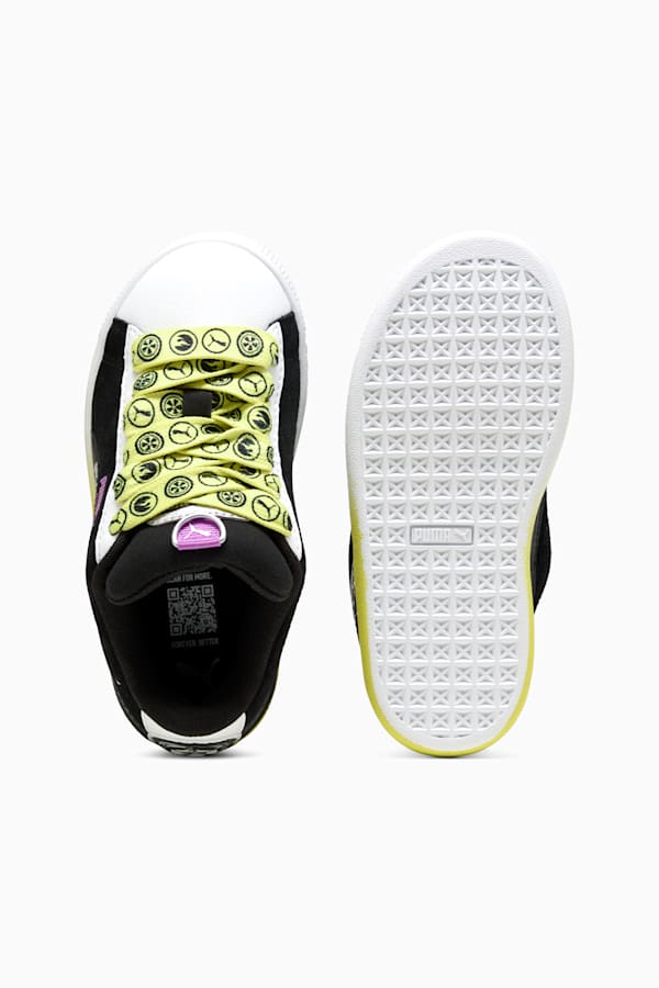 PUMA x HOT WHEELS™ Suede XL Sneakers Kids, PUMA Black-PUMA White-Lemon Sherbert, extralarge