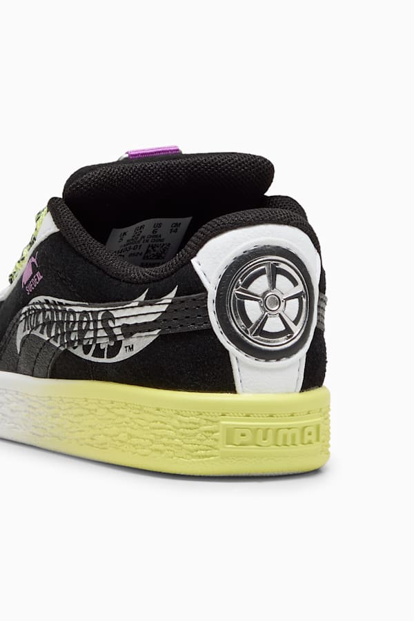 PUMA x HOT WHEELS™ Suede XL Sneakers Toddler, PUMA Black-PUMA White-Lemon Sherbert, extralarge