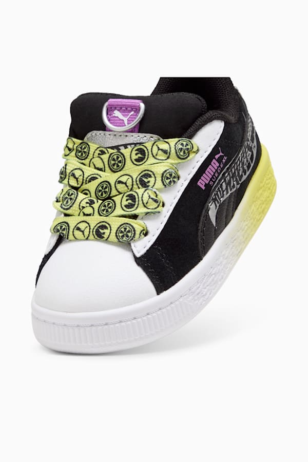 PUMA x HOT WHEELS™ Suede XL Sneakers Toddler, PUMA Black-PUMA White-Lemon Sherbert, extralarge