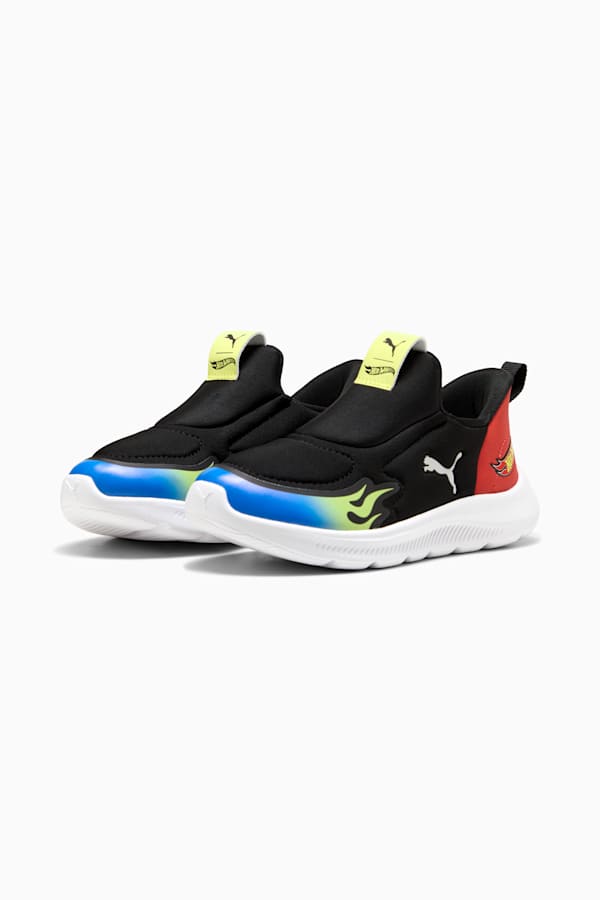 PUMA x HOT WHEELS™ Fun Racer 2 SLIPTECH Sneakers Kids, PUMA Black-Lemon Sherbert-PUMA Team Royal, extralarge