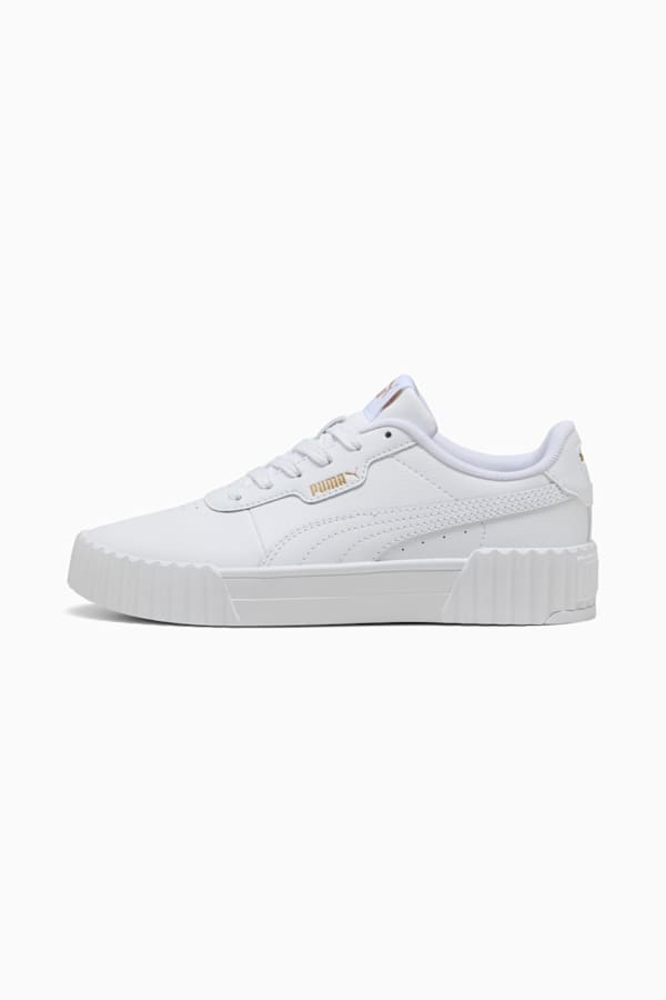 Carina 3.0 Sneakers Youth, PUMA White-PUMA Gold, extralarge