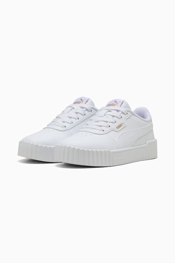 Carina 3.0 Sneakers Kids, PUMA White-PUMA Gold, extralarge