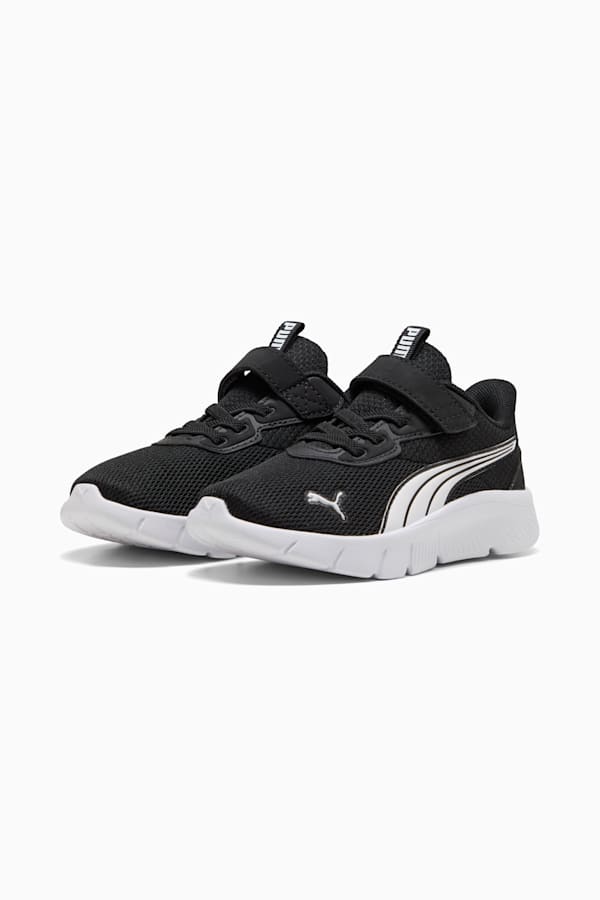 FlexFocus Modern Running Shoes Kids, PUMA Black-PUMA White, extralarge