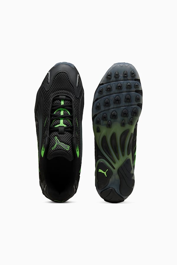 Inhale Sneakers Unisex, PUMA Black-Green Glare, extralarge