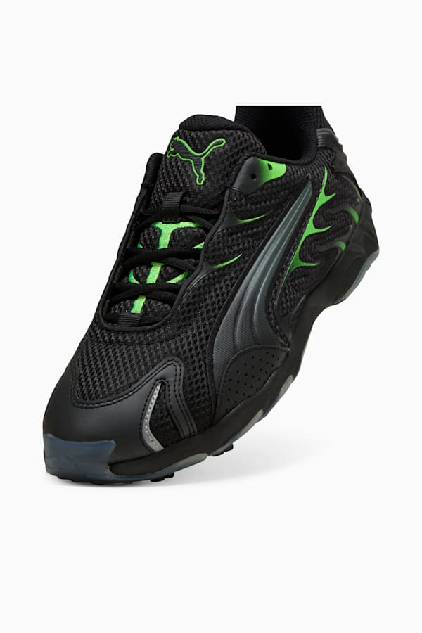 Inhale Sneakers Unisex, PUMA Black-Green Glare, extralarge