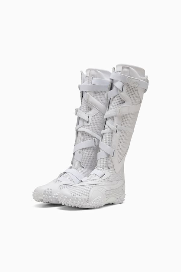 Mostro Leather Boots Women, PUMA White, extralarge
