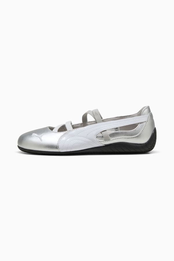 Speedcat Ballet Metallic Shoes Women, PUMA Silver-PUMA White, extralarge
