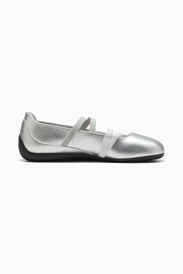 Speedcat Ballet Metallic Shoes Women, PUMA Silver-PUMA White, extralarge