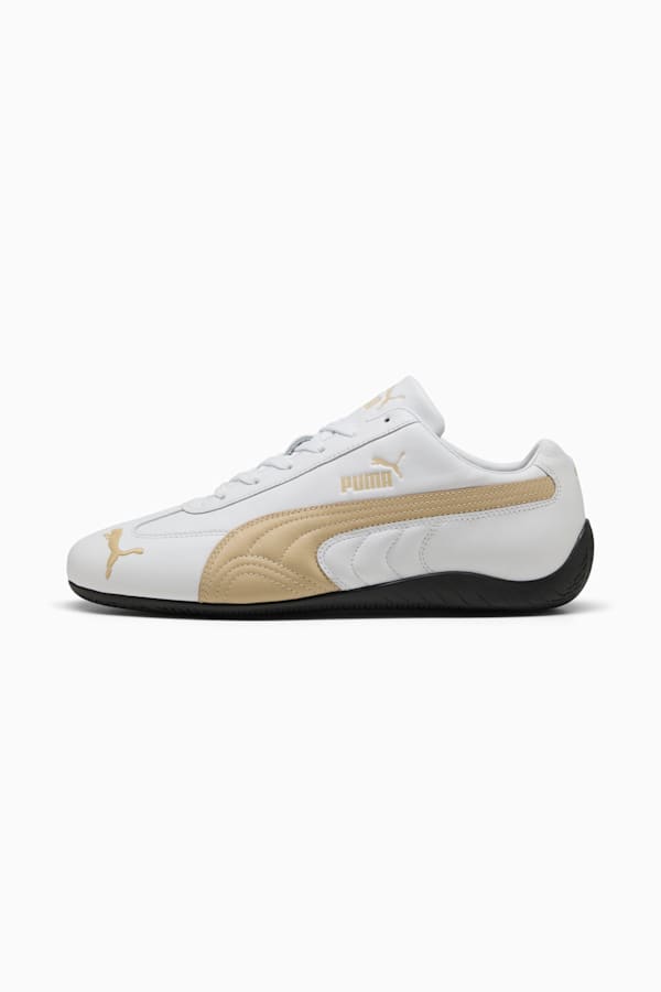 Speedcat Leather Sneakers Unisex, PUMA White-Toasted Almond, extralarge