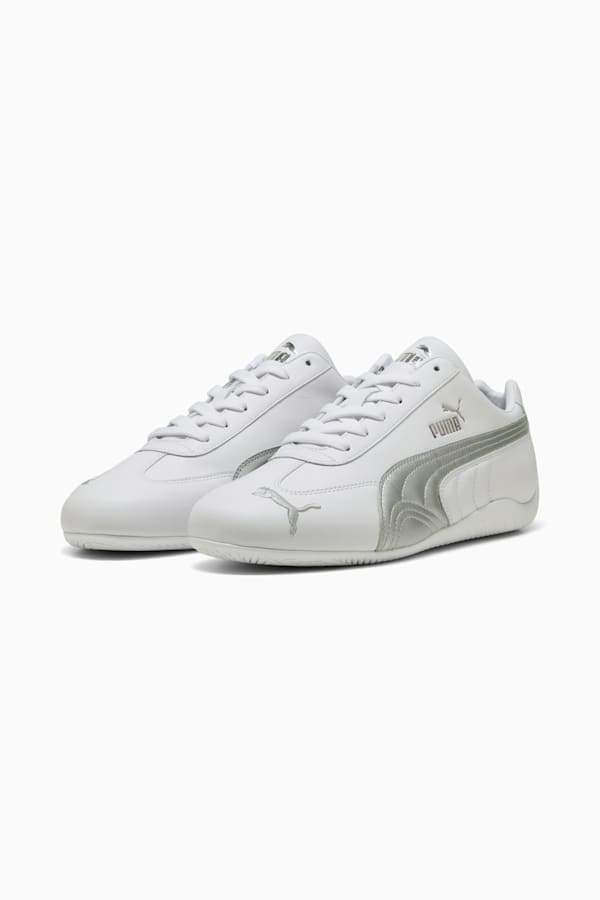Speedcat Leather Sneakers Unisex, PUMA White-PUMA Silver, extralarge