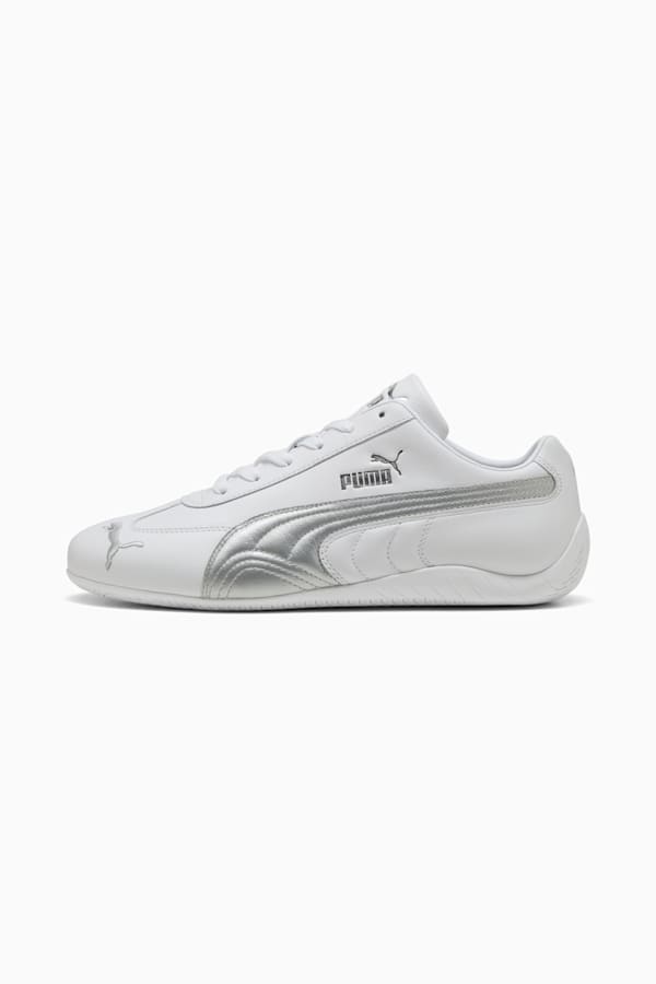 Speedcat Leather Sneakers Unisex, PUMA White-PUMA Silver, extralarge