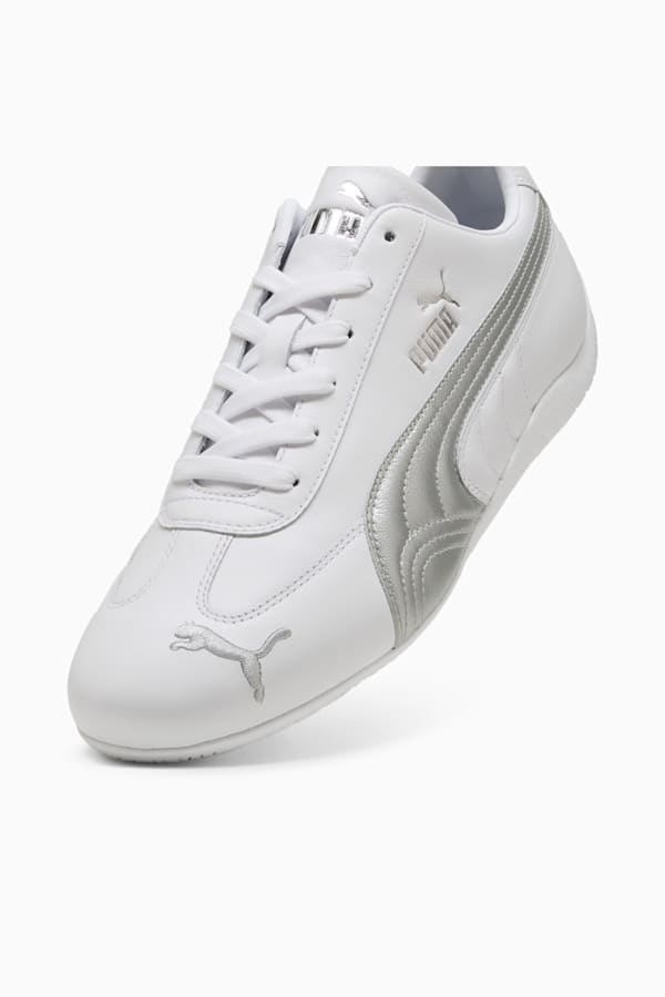 Speedcat Leather Sneakers Unisex, PUMA White-PUMA Silver, extralarge