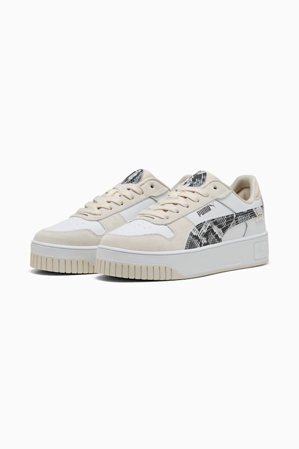 Carina Street Snake Chic Sneakers Women, PUMA White-PUMA Black-Alpine Snow, extralarge