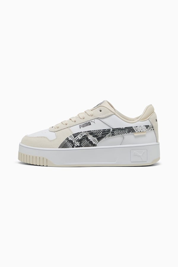 Carina Street Snake Chic Sneakers Women, PUMA White-PUMA Black-Alpine Snow, extralarge