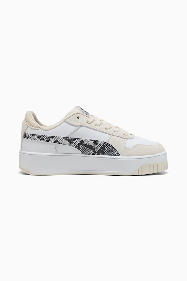 Carina Street Snake Chic Sneakers Women, PUMA White-PUMA Black-Alpine Snow, extralarge