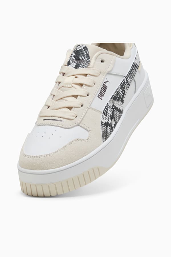 Carina Street Snake Chic Sneakers Women, PUMA White-PUMA Black-Alpine Snow, extralarge