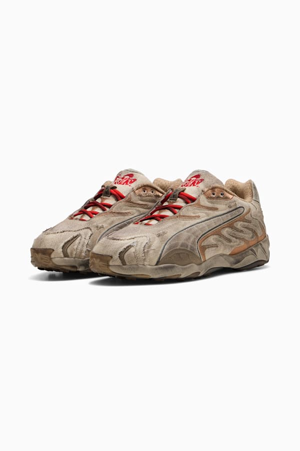 A$AP ROCKY x PUMA Inhale Distressed Canvas Sneakers Unisex, Alpine Snow-PUMA Silver-Sand Dune, extralarge