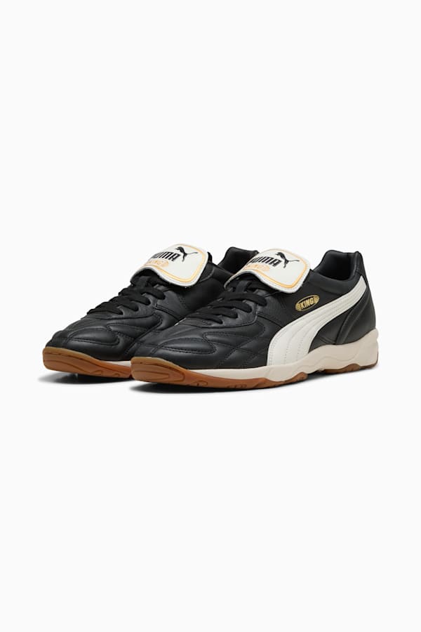 King Indoor Sneakers Unisex, PUMA Black-Warm White, extralarge