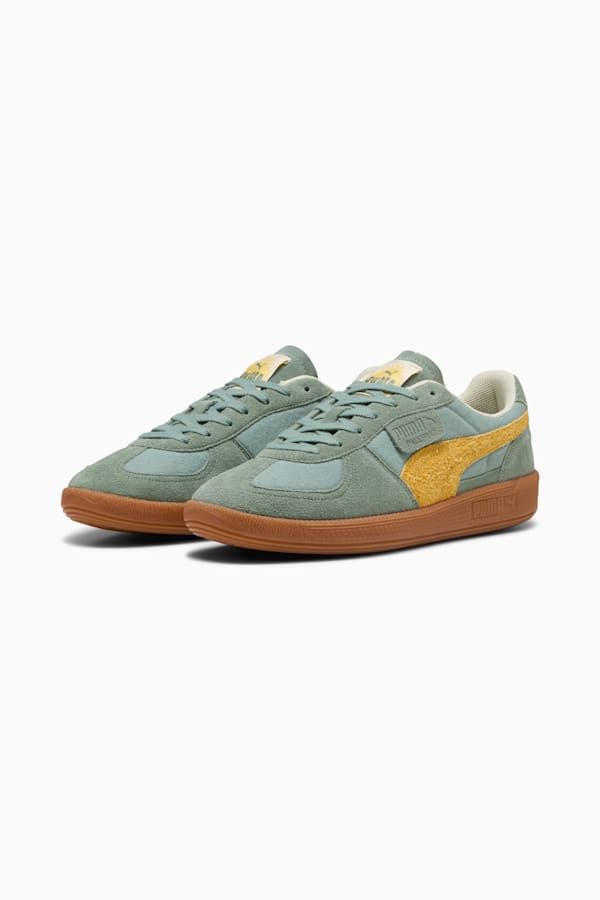 Palermo Weathered Sneakers Unisex, Green Moon-Sunny Yellow, extralarge