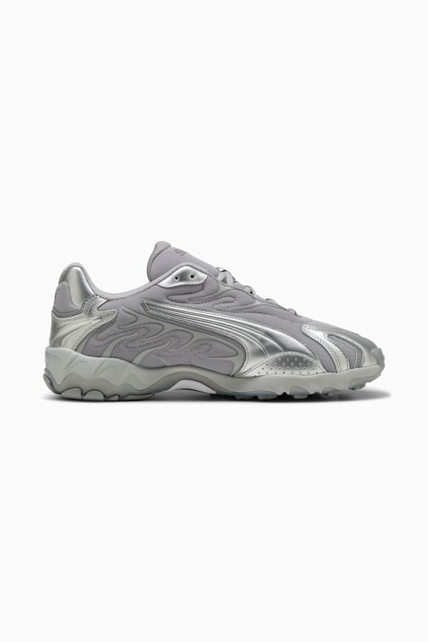 Inhale Metallic Sneakers Unisex, Glacial Gray- Team Silver, extralarge