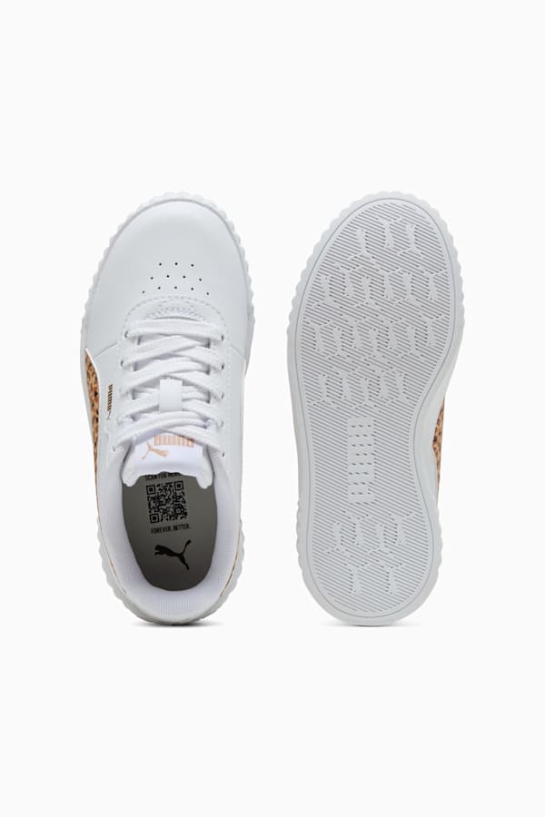 Carina 3.0 Animal Sneakers Kids, PUMA White-Light Sand-PUMA Gold, extralarge-GBR