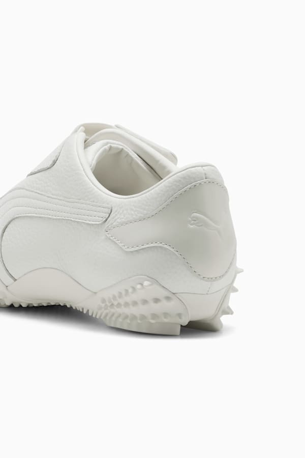 Mostro Leather Sneakers Unisex, Frosted Ivory, extralarge