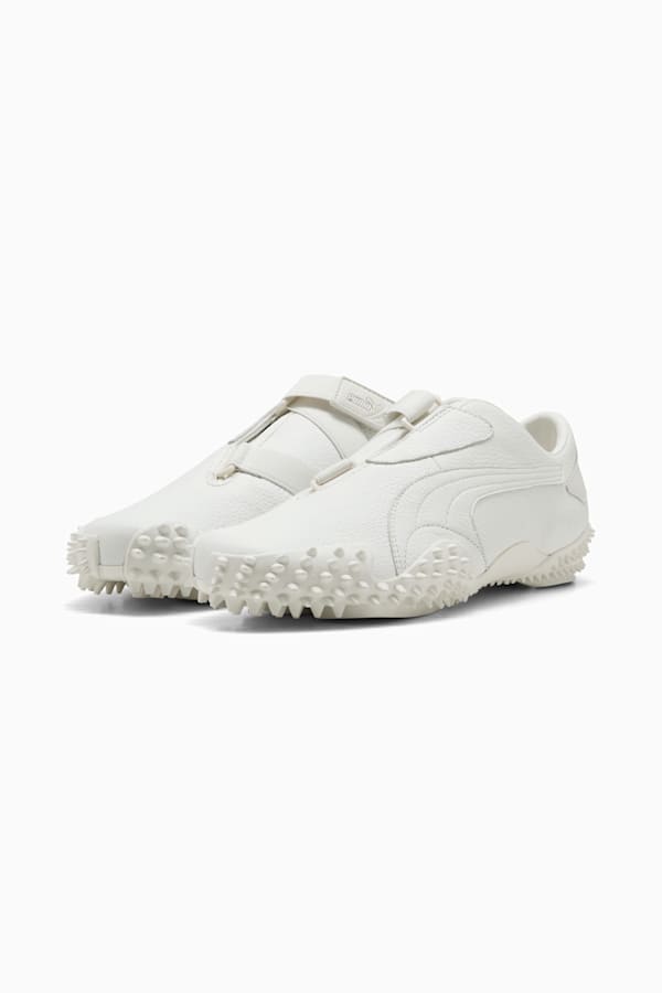 Mostro Leather Sneakers Unisex, Frosted Ivory, extralarge