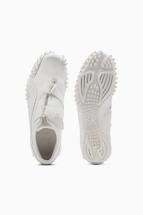 Mostro Leather Sneakers Unisex, Frosted Ivory, extralarge