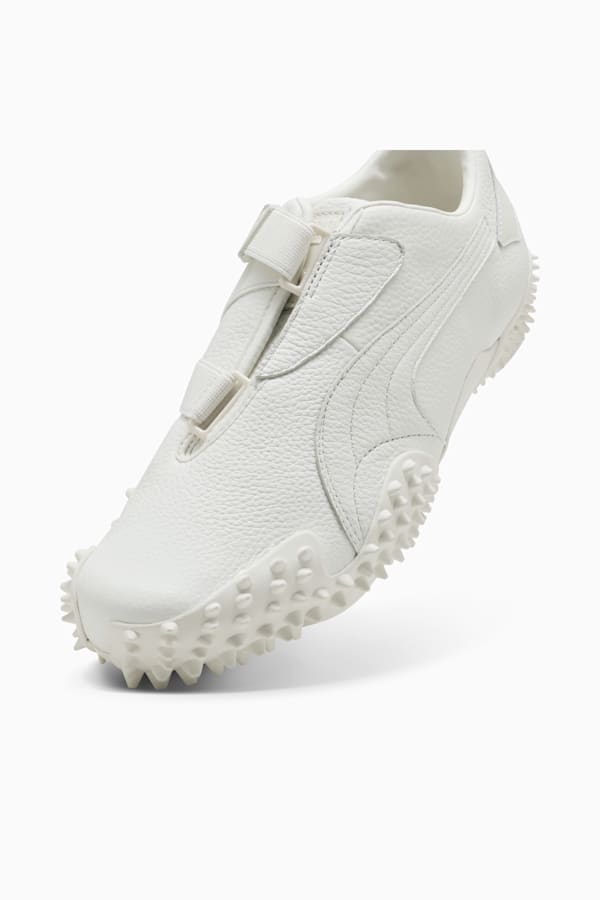 Mostro Leather Sneakers Unisex, Frosted Ivory, extralarge